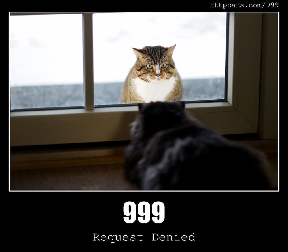 999 request denied http status code and cats 